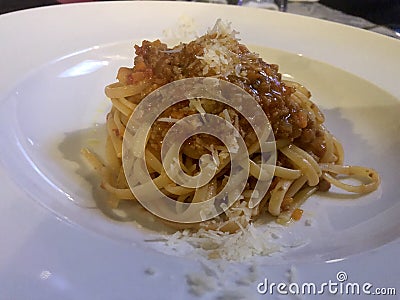 Linguine , pasta Stock Photo